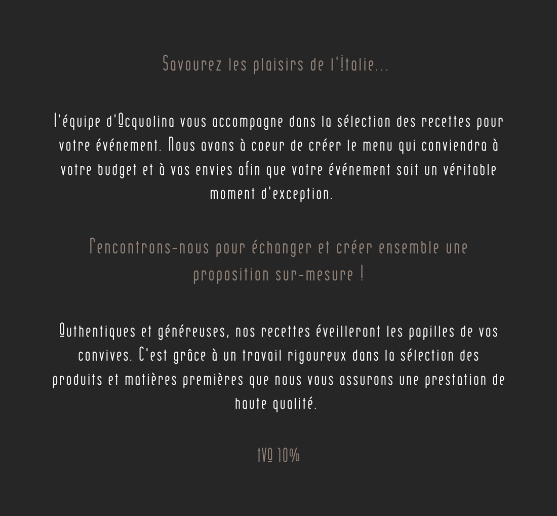 Carte Événements Acquolina écran 06