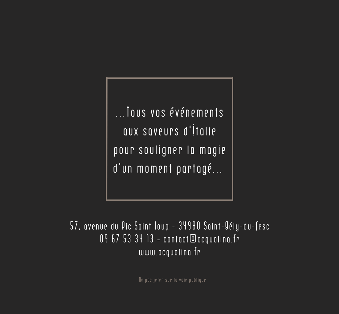 Carte Événements Acquolina écran 07
